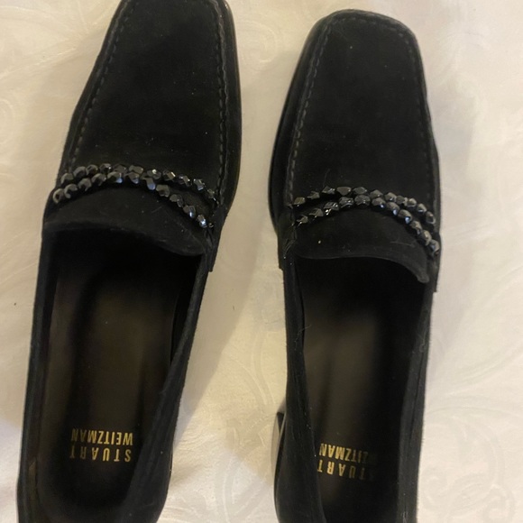 Stuart Weitzman black suede 1.5” heel. Preowned. Barely worn. - Picture 2 of 5